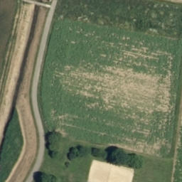 Sand Volleyball Court — aerial view
