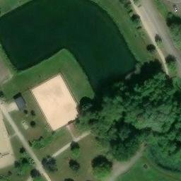 Sand Volleyball Court — aerial view
