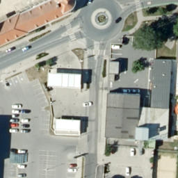 Sand Volleyball Court — aerial view