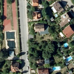 Sand Volleyball Court — aerial view
