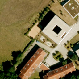 Sand Volleyball Court — aerial view