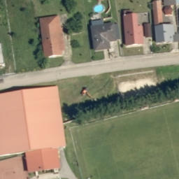 Sand Volleyball Court — aerial view