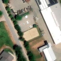Sand Volleyball Court — aerial view
