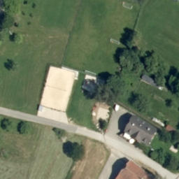 Sand Volleyball Court — aerial view