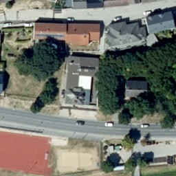 Sand Volleyball Court — aerial view