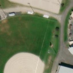 Alma Beach Volleyball Court — aerial view