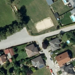 Sand Volleyball Court — aerial view