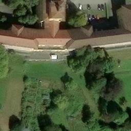 Grass Volleyball Court, Tübingen — aerial view