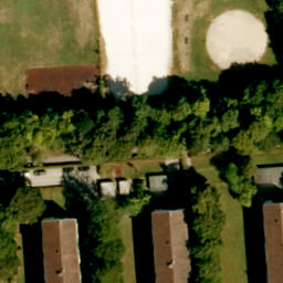 Sand Volleyball Court — aerial view