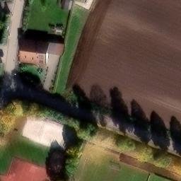 Sand Volleyball Court — aerial view