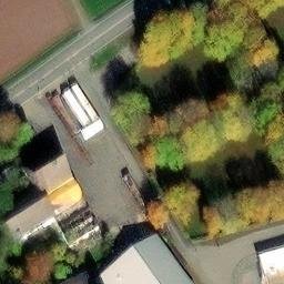 Sand Volleyball Court in Pfalzgrafenweiler, Baden-Württemberg — aerial view