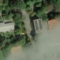 Sand Volleyball Court, Tübingen — aerial view