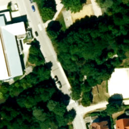 Sand Volleyball Court — aerial view