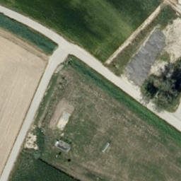 Sand Volleyball Court — aerial view