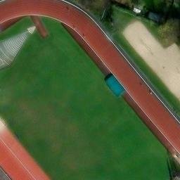 Sand Volleyball Court — aerial view