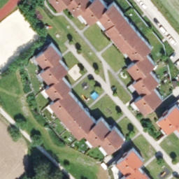 Sand Volleyball Court — aerial view