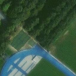 Sand Volleyball Court in Tübingen, Baden-Württemberg — aerial view