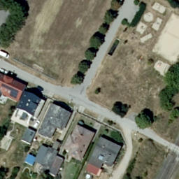 Sand Volleyball Court — aerial view