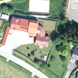 Sand Volleyball Court — aerial view