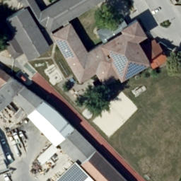Sand Volleyball Court — aerial view