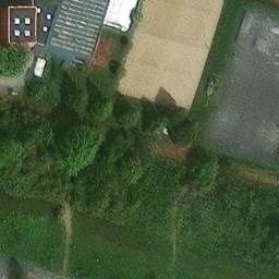 Sand Volleyball Court in Rottenburg, Baden-Württemberg — aerial view