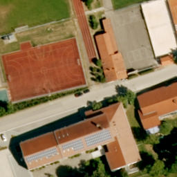 Sand Volleyball Court — aerial view
