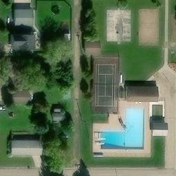 Cando Beach Volleyball Court — aerial view