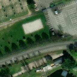Sand Volleyball Court, Offenburg — aerial view