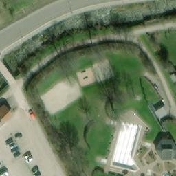 Volleyball Court, Oppenau — aerial view