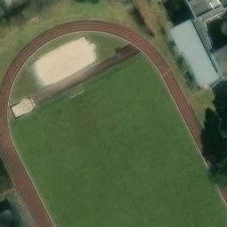 Sand Volleyball Court — aerial view