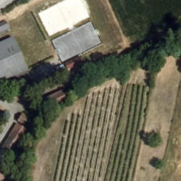 Sand Volleyball Court — aerial view