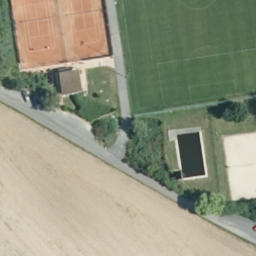 Sand Volleyball Court — aerial view