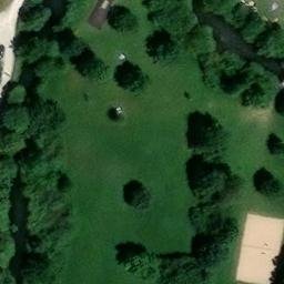 Sand Volleyball Court — aerial view