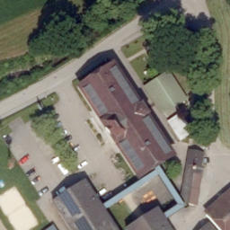 Sand Volleyball Court — aerial view