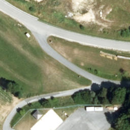 Sand Volleyball Court — aerial view