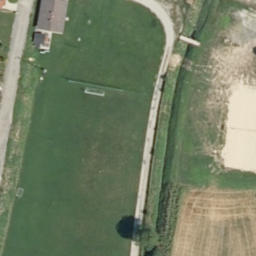 Beachvolleyballplatz — aerial view