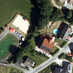 Sand Volleyball Court — aerial view