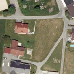 Sand Volleyball Court — aerial view