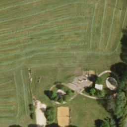 Sand Volleyball Court — aerial view