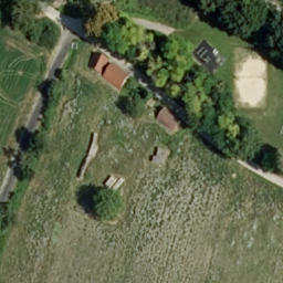 Sand Volleyball Court — aerial view