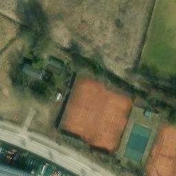 Sand Volleyball Court — aerial view