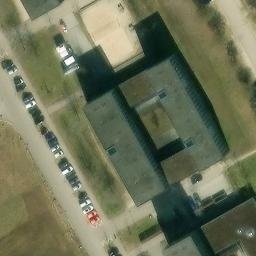 Sand Volleyball Court — aerial view