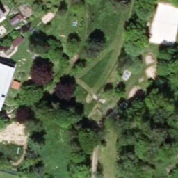Sand Volleyball Court — aerial view