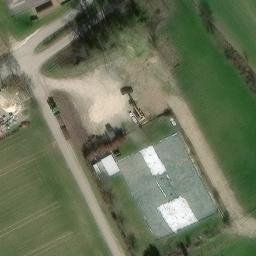 Sand Volleyball Court — aerial view