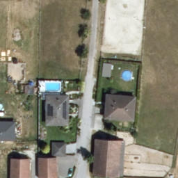 Sand Volleyball Court — aerial view