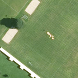 Sand Volleyball Court — aerial view