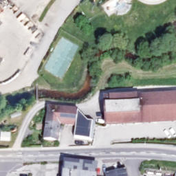 Sand Volleyball Court — aerial view