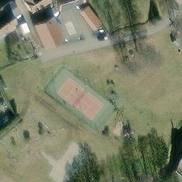 Sand Volleyball Court — aerial view