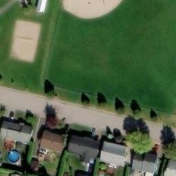 Arrondissement de Jonquière Beach Volleyball Court #2 — aerial view