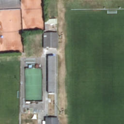Volleyball Court — aerial view